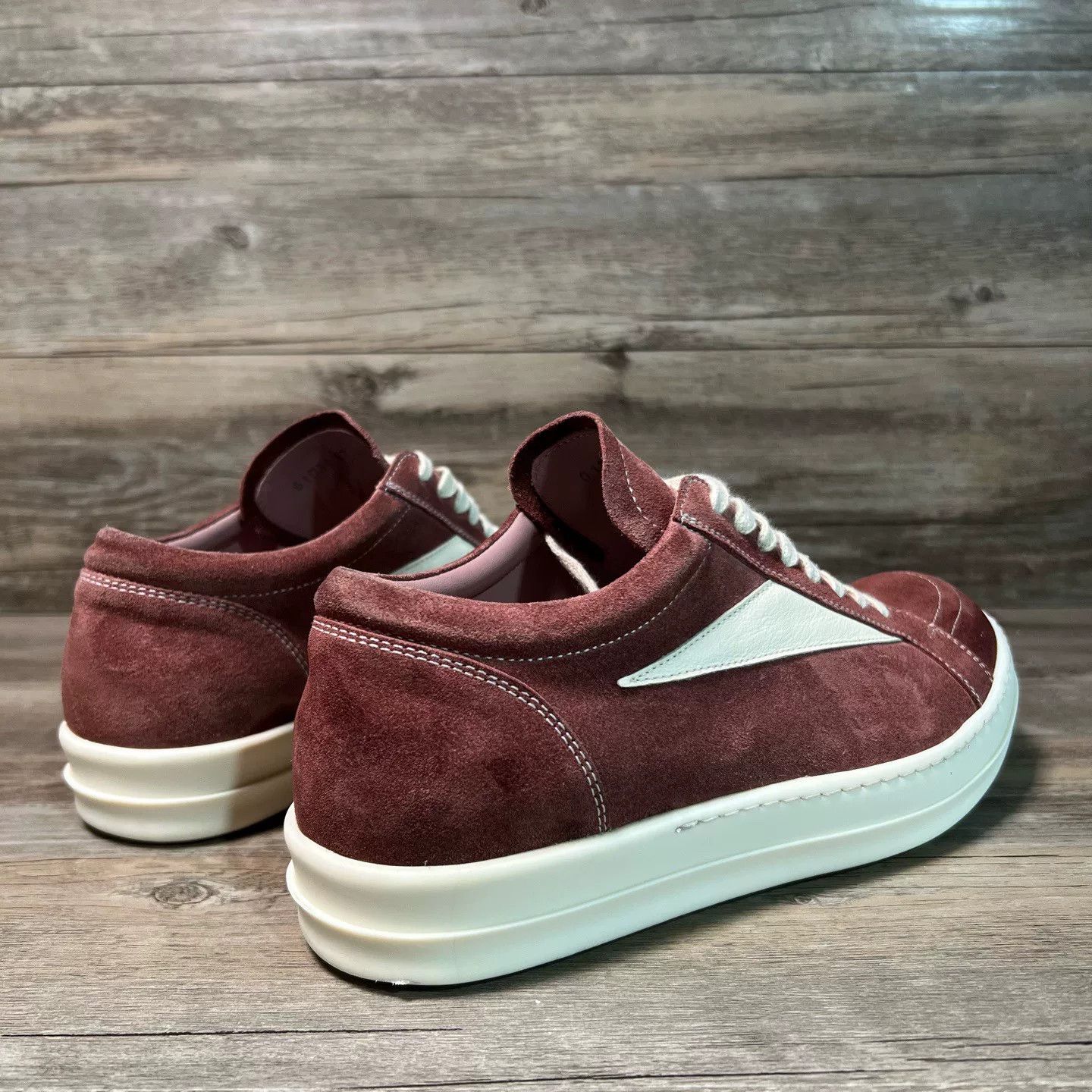 Rick Owens Rick Owens Red Lowtop Sneakers 40 Men Size US 7 / EU 40 - 3 Thumbnail