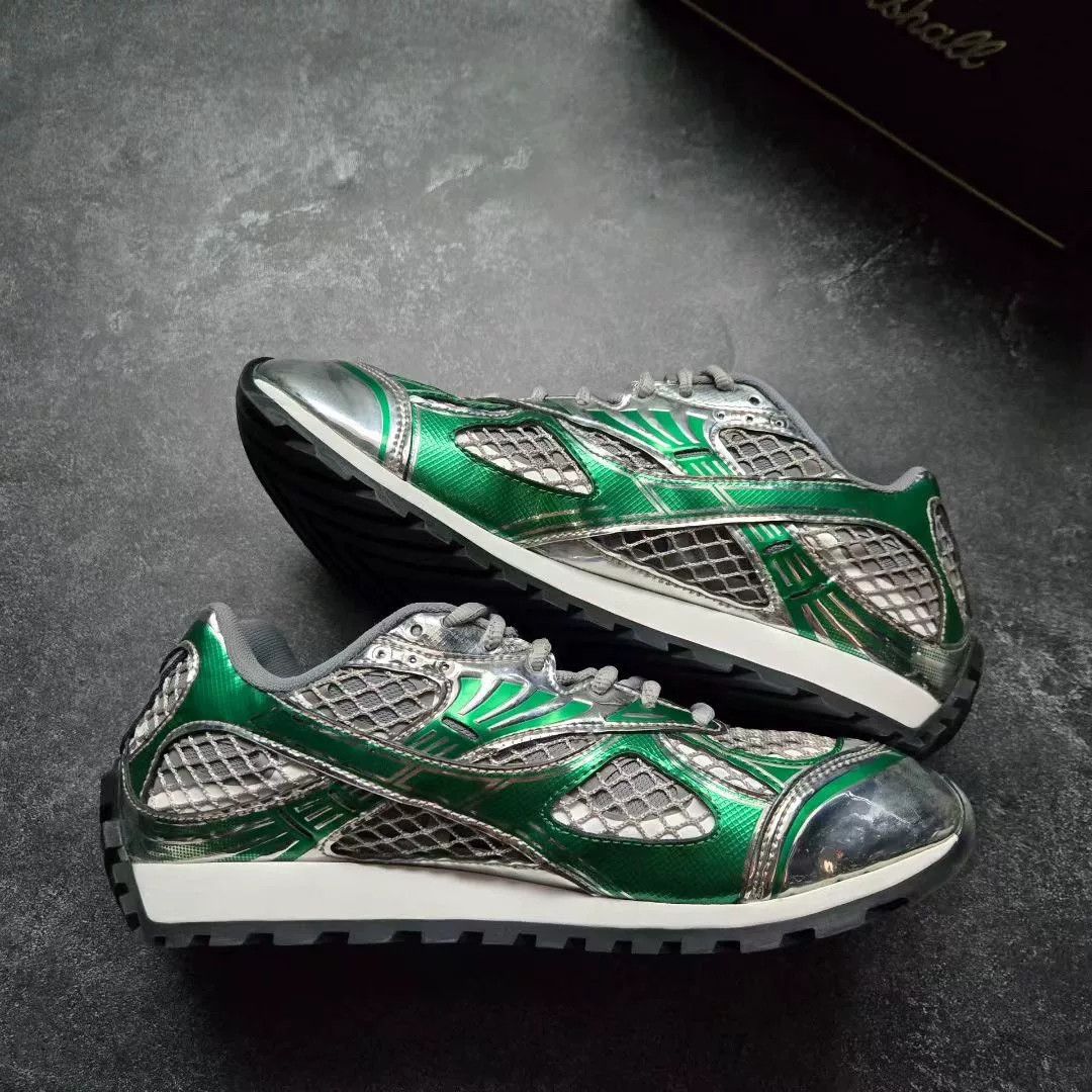 Bottega Veneta Bottega Veneta Green Lowtop Sneakers 41 Men Size US 8.5 / EU 41-42 - 2 Thumbnail