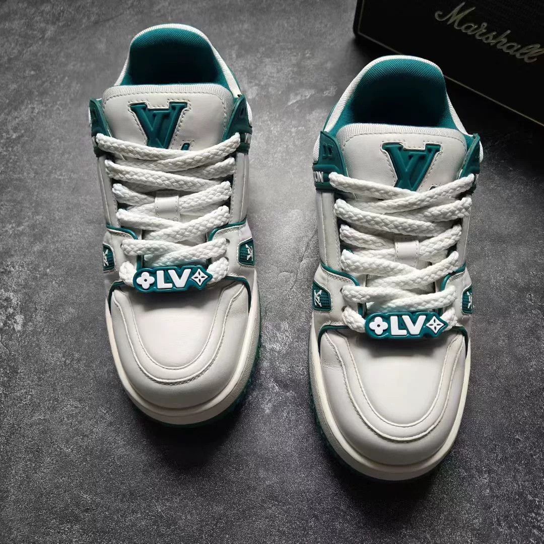 Louis Vuitton Louis Vuitton Training Green Lowtop Sneakers 41 Men Size US 8.5 / EU 41-42 - 3 Thumbnail