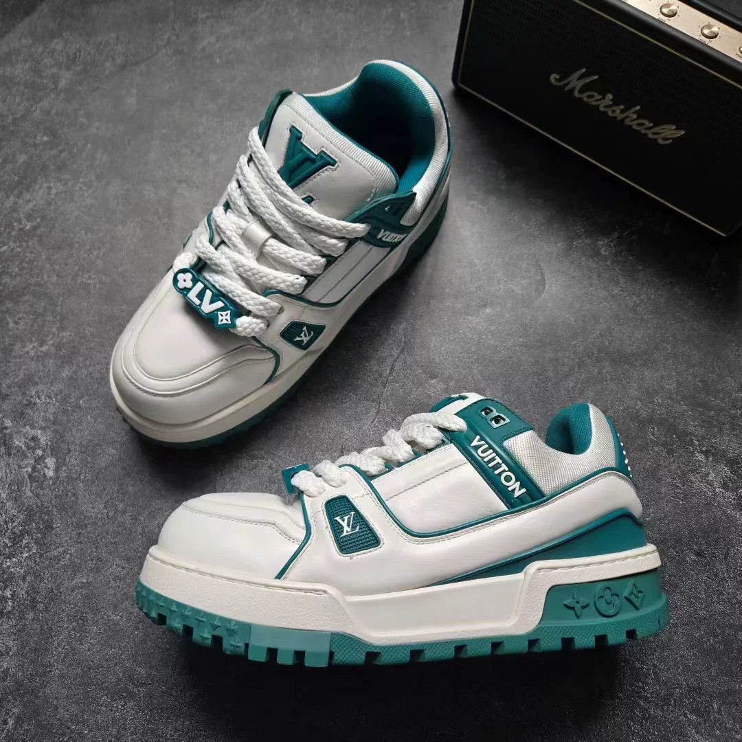 Louis Vuitton Louis Vuitton Training Green Lowtop Sneakers 41 Men Size US 8.5 / EU 41-42 - 4 Thumbnail