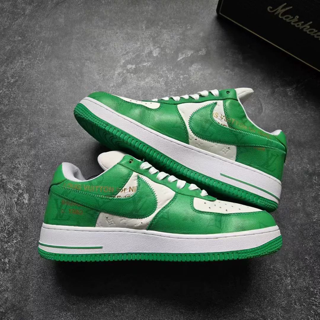 Louis Vuitton Louis Vuitton AF1 Green Lowtop Sneakers 42 Men Size US 9 / EU 42 - 2 Thumbnail