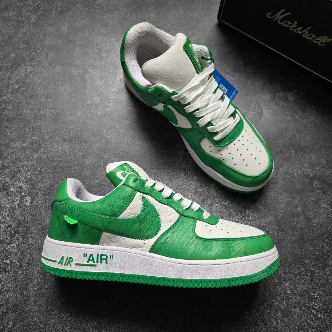 Louis Vuitton Louis Vuitton AF1 Green Lowtop Sneakers 42 Men Size US 9 / EU 42 - 5 Thumbnail