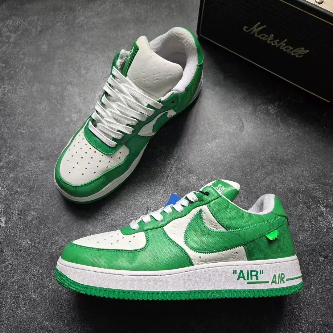 Louis Vuitton Louis Vuitton AF1 Green Lowtop Sneakers 42 Men Size US 9 / EU 42 - 4 Thumbnail