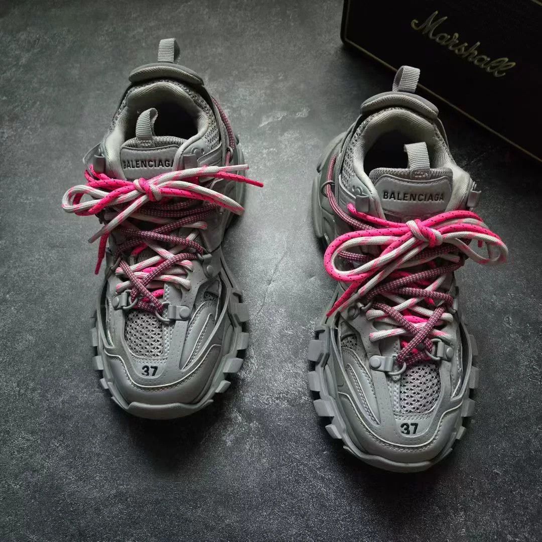 Balenciaga Balenciaga Pink Lowtop Sneakers 37 Women Size US 6.5 / IT 36.5 - 3 Thumbnail