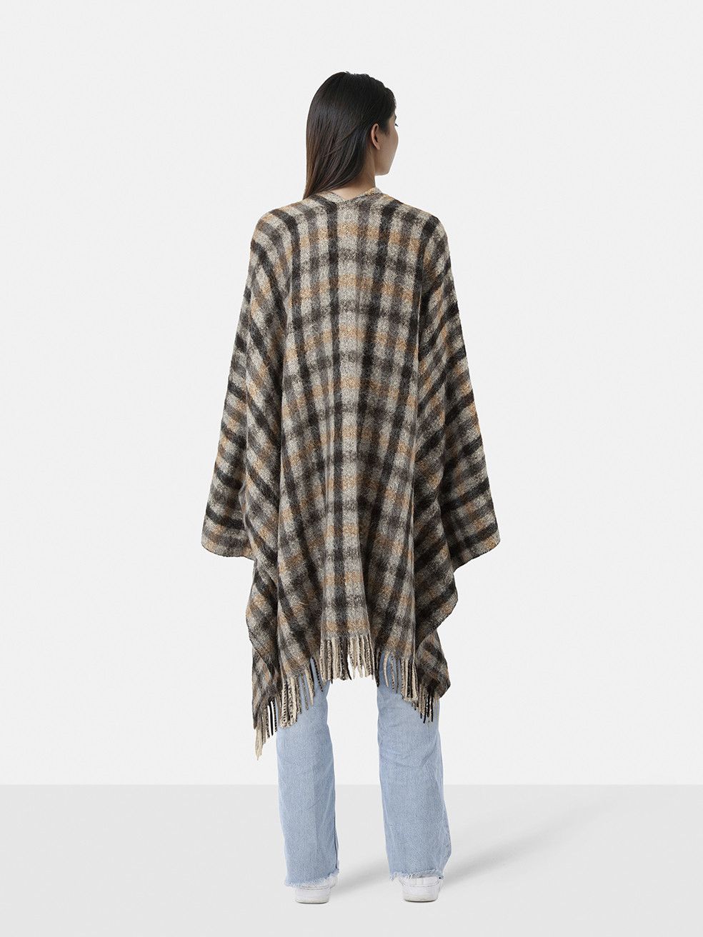Brunello Cucinelli Tartan Alpaca Wool Shawl Size ONE SIZE - 2 Thumbnail