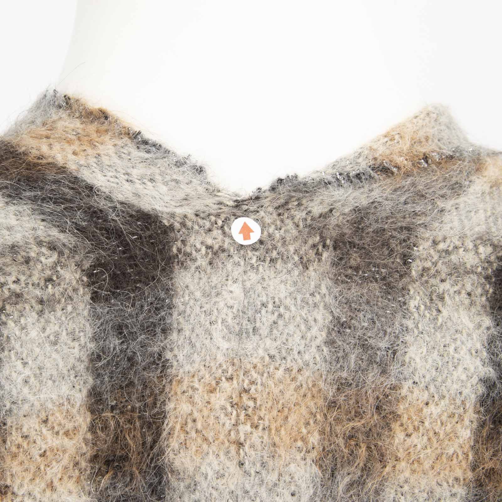 Brunello Cucinelli Tartan Alpaca Wool Shawl Size ONE SIZE - 4 Thumbnail