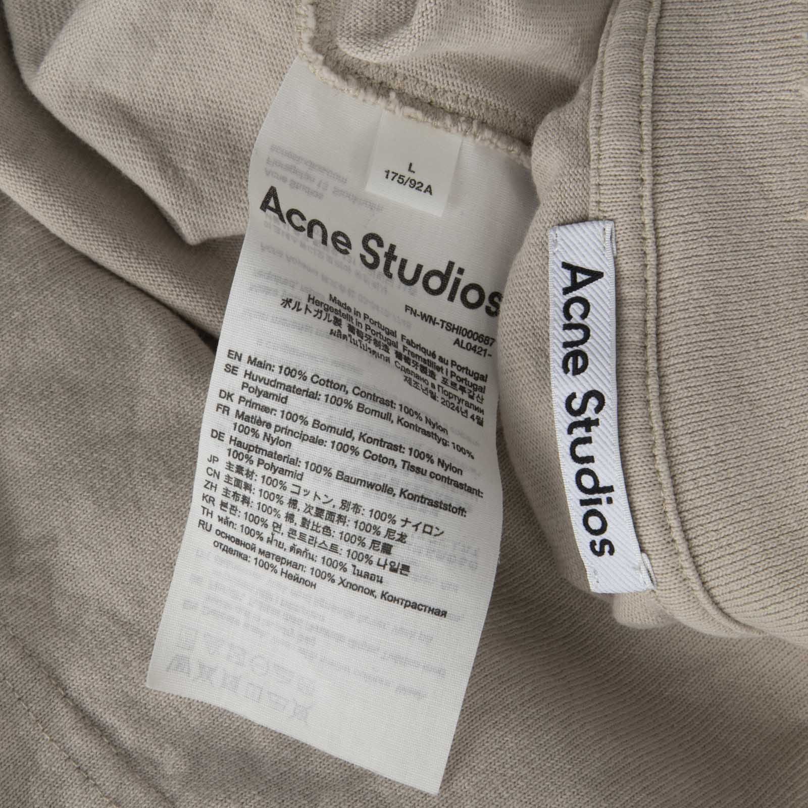 Acne Studios Beige Graphic Mesh Sleeve Top Size M / US 6-8 / IT 42-44 - 7 Thumbnail