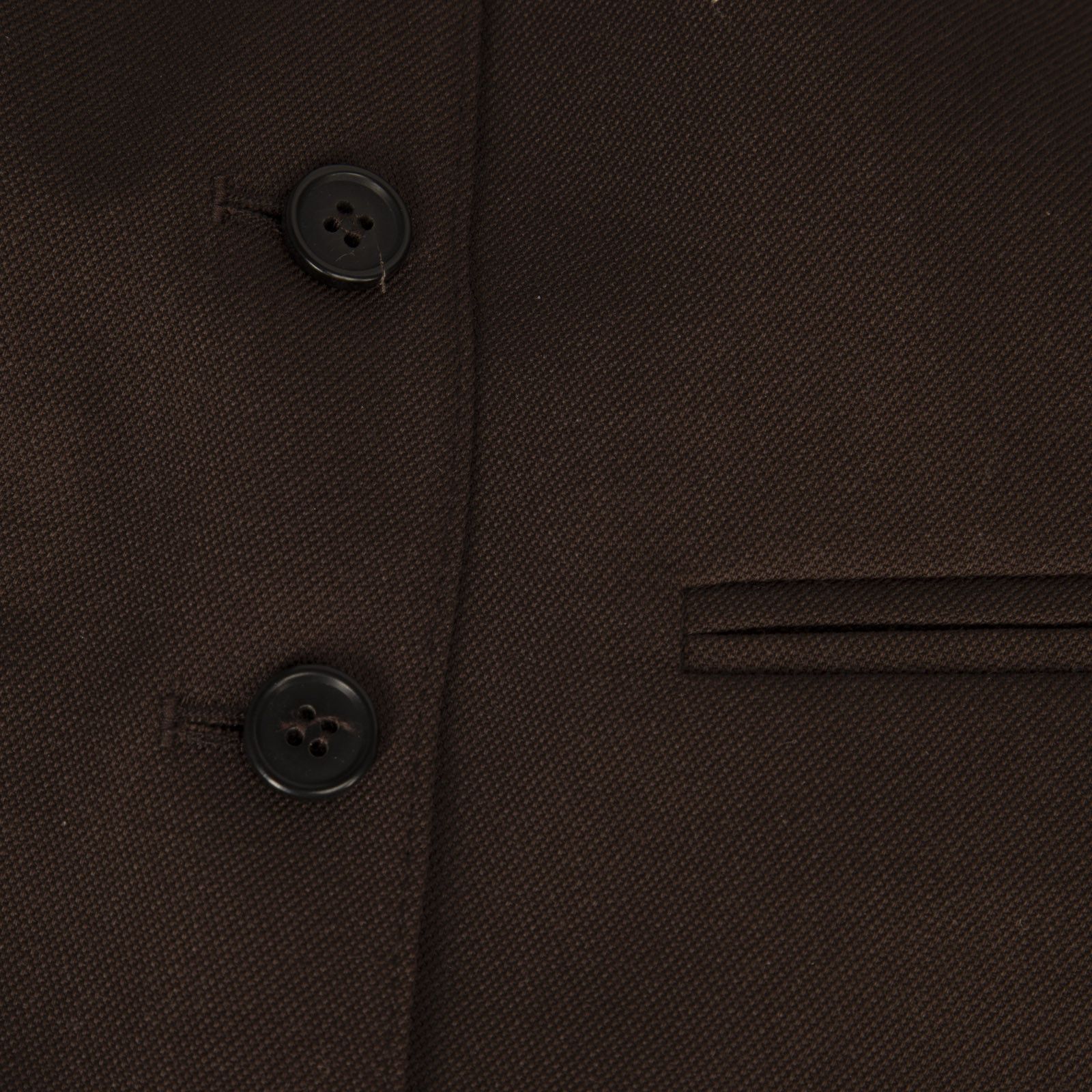 WARDROBE.NYC Dark Brown Wool Waistcoat Size L / US 10 / IT 46 - 3 Thumbnail