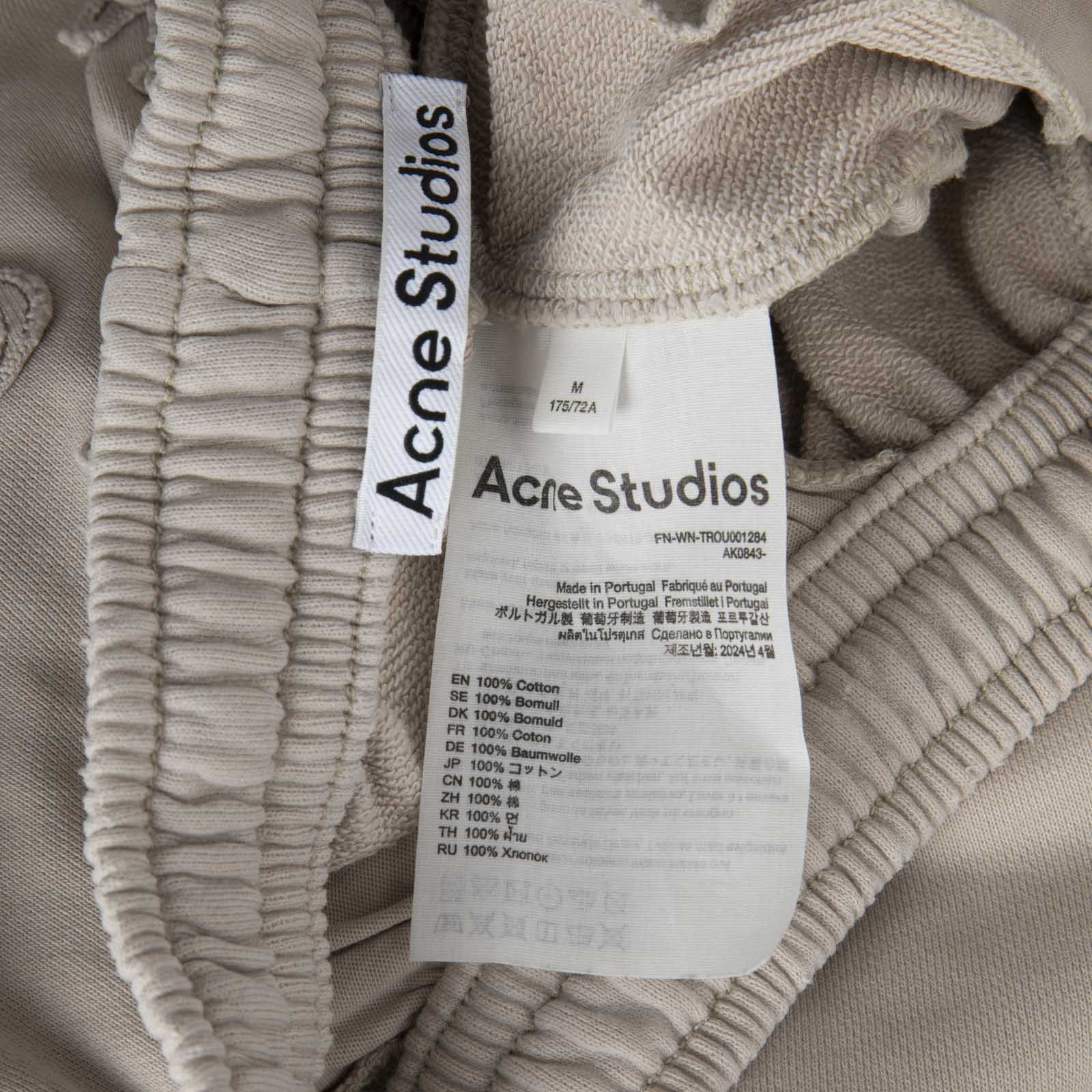 Acne Studios Beige Wide Leg Elasticated Joggers Size 28" / US 6 / IT 42 - 14 Thumbnail