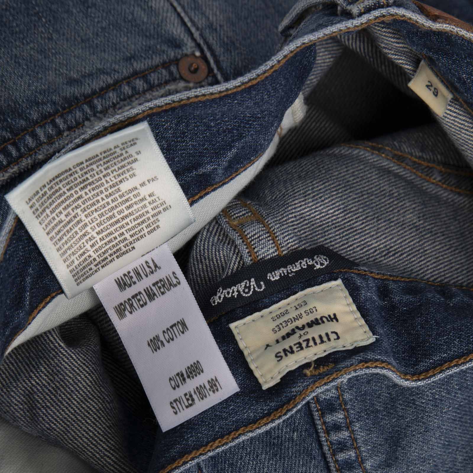 Citizens Of Humanity Navy Denim Straight Jeans Size 30" / US 8 / IT 44 - 5 Thumbnail