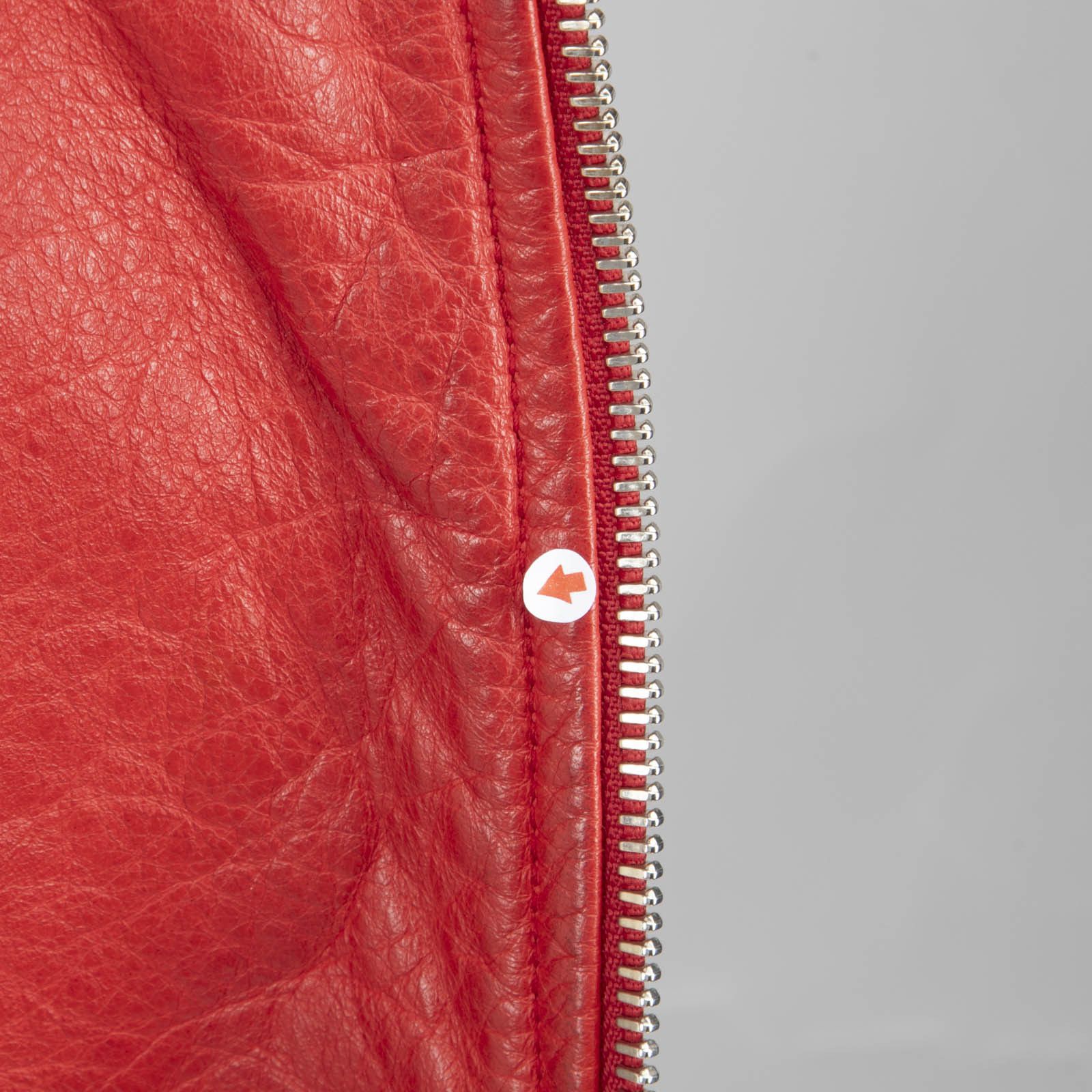 Joseph Red Quilted Leather Biker Jacket Size M / US 6-8 / IT 42-44 - 22 Thumbnail