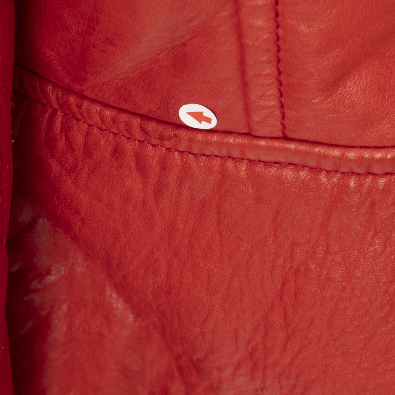 Joseph Red Quilted Leather Biker Jacket Size M / US 6-8 / IT 42-44 - 7 Thumbnail