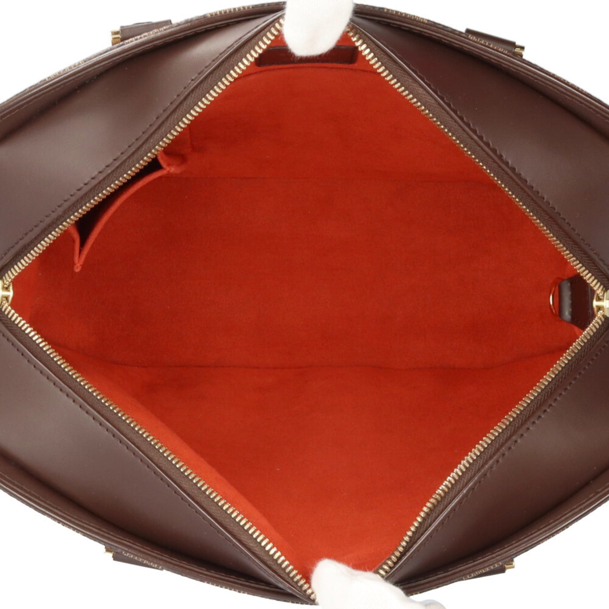 Louis Vuitton Louis Vuitton Salia Horizontal Damier Handbag, Canvas N51282, Brown, Women's, LOUIS VUITTON, Used Size ONE SIZE - 6 Thumbnail