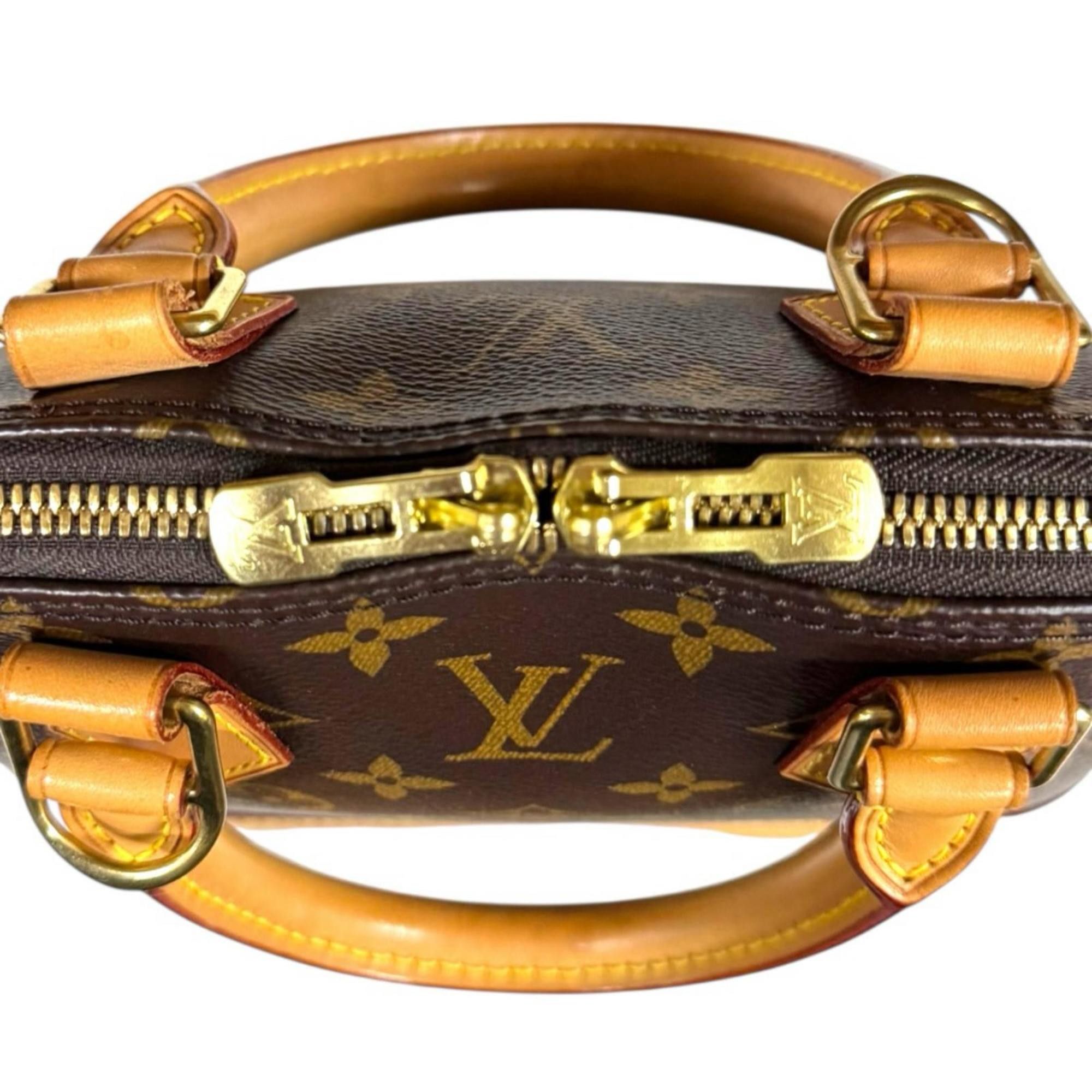 Louis Vuitton Louis Vuitton Alma BB Monogram Shoulder Bag, Canvas M53152 Brown, Women's, Used, 2-way Size ONE SIZE - 9 Thumbnail