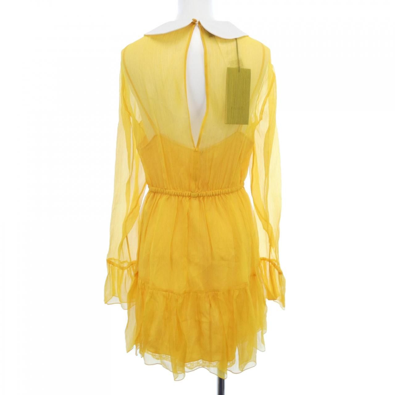 Gucci Gucci Gucci Silk Dress Textile Dresses 728125ZAL3Y DUTY FREE for USA Size ONE SIZE - 2 Thumbnail