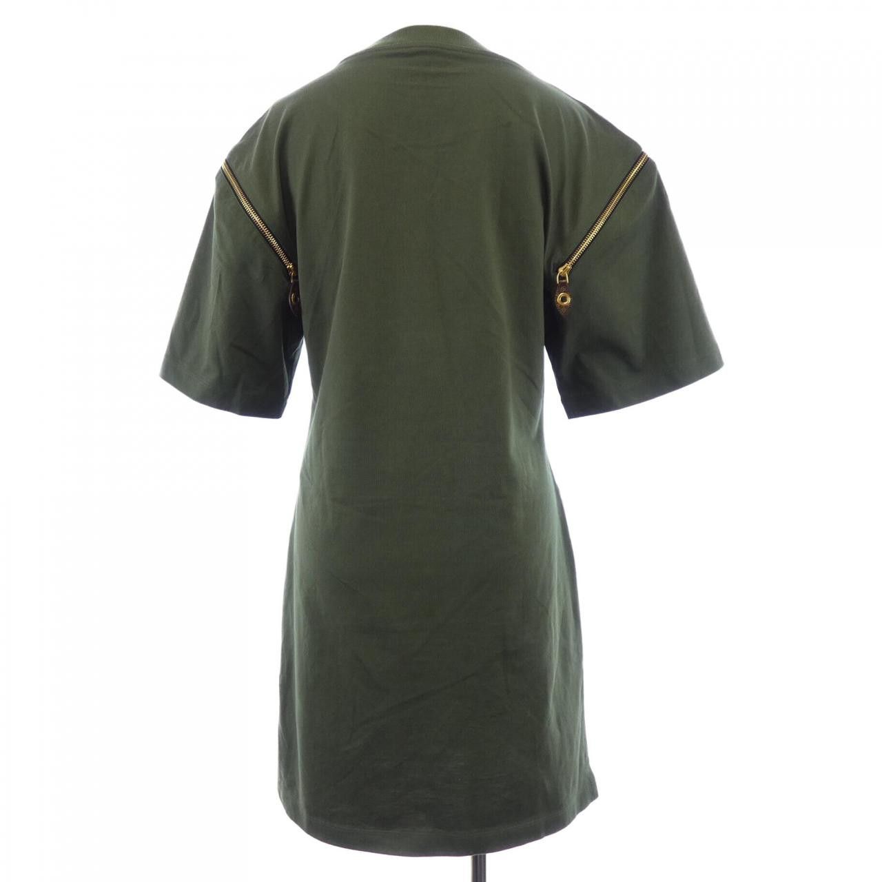 Louis Vuitton Louis Vuitton Louis Vuitton Zipper Sleeve T-Shirt Dress Dress Textile Dresses FPJD09API DUTY FREE for USA Size ONE SIZE - 2 Thumbnail