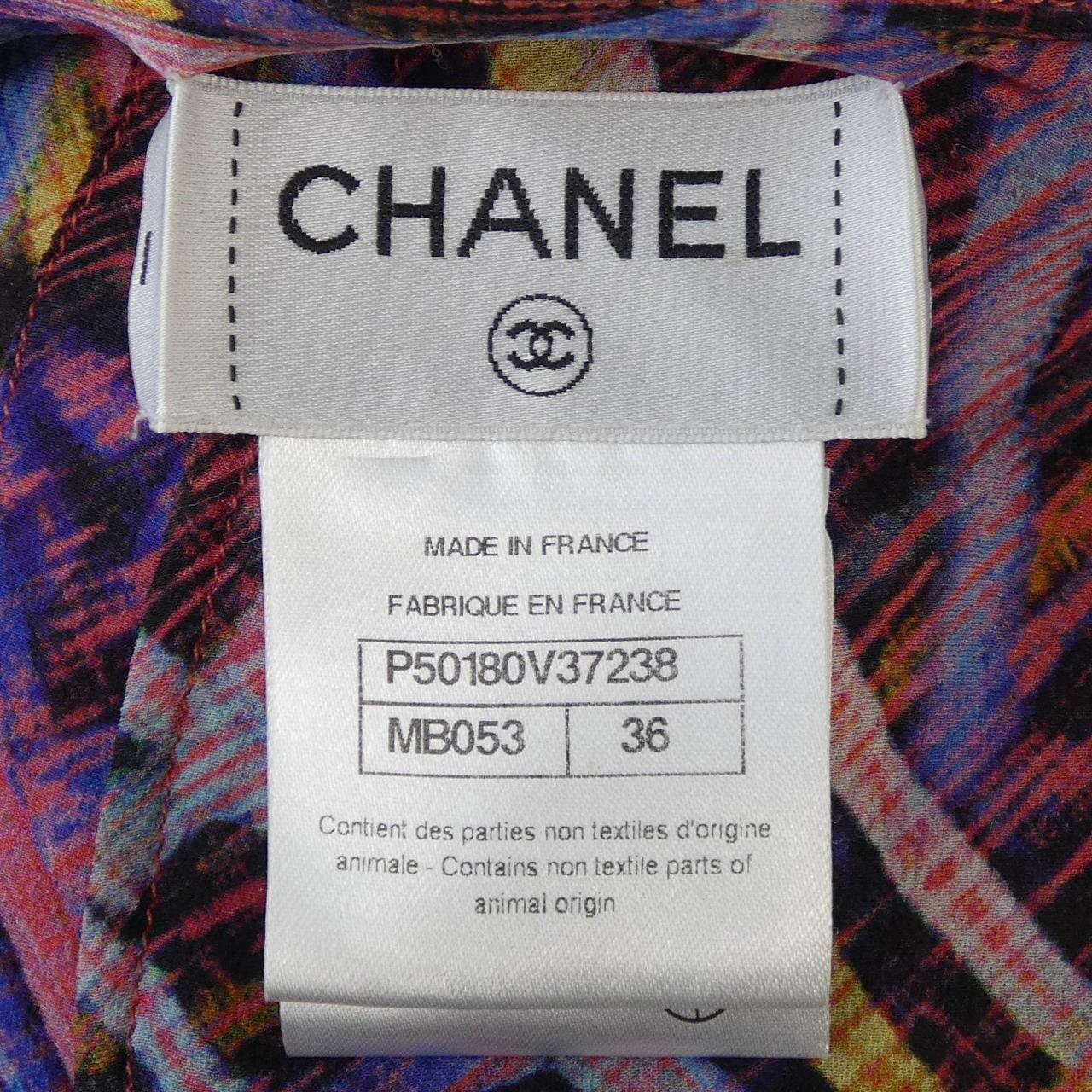 Chanel Chanel Chanel Silk Top Textile Tops P50180V37238 DUTY FREE for USA Size ONE SIZE - 4 Thumbnail