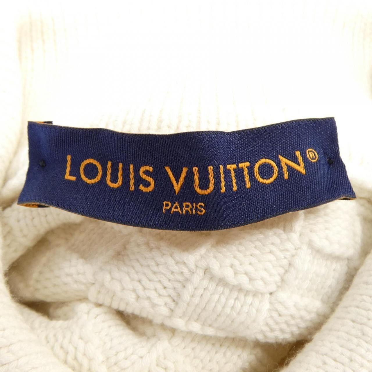 Louis Vuitton Louis Vuitton Louis Vuitton LV Damier Wool Blend Pullover Textile Tops HPN63WTZ8 DUTY FREE for USA Size ONE SIZE - 4 Thumbnail