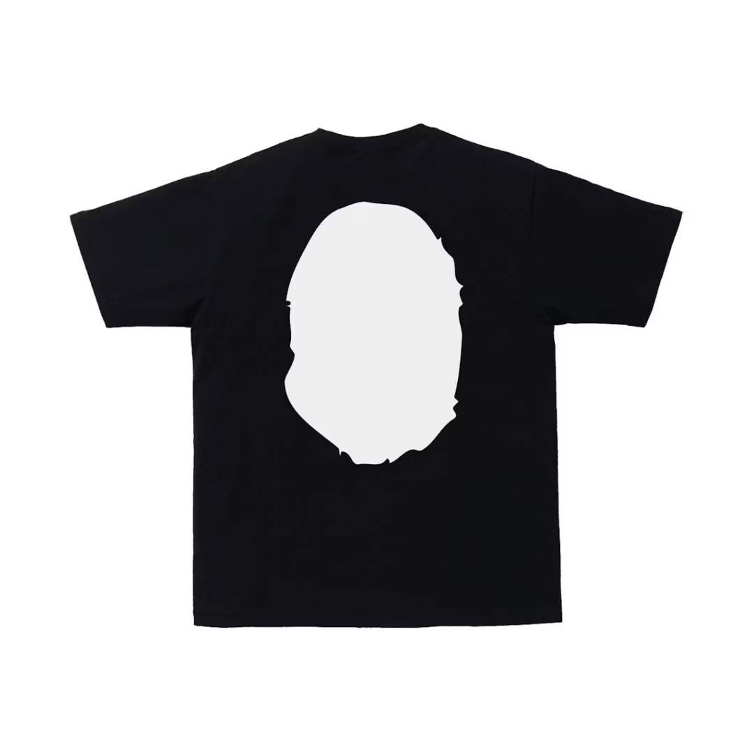 Bape Bicolor Big Ape Head Tee Black Size US L / EU 52-54 / 3 - 2 Thumbnail