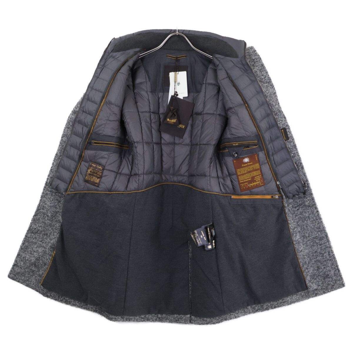 MooRER Moorer MooRER HARRIS Wool Coat Textile Outerwear DUTY FREE for USA Size ONE SIZE - 4 Thumbnail