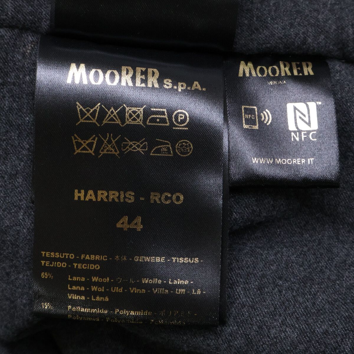 MooRER Moorer MooRER HARRIS Wool Coat Textile Outerwear DUTY FREE for USA Size ONE SIZE - 7 Thumbnail