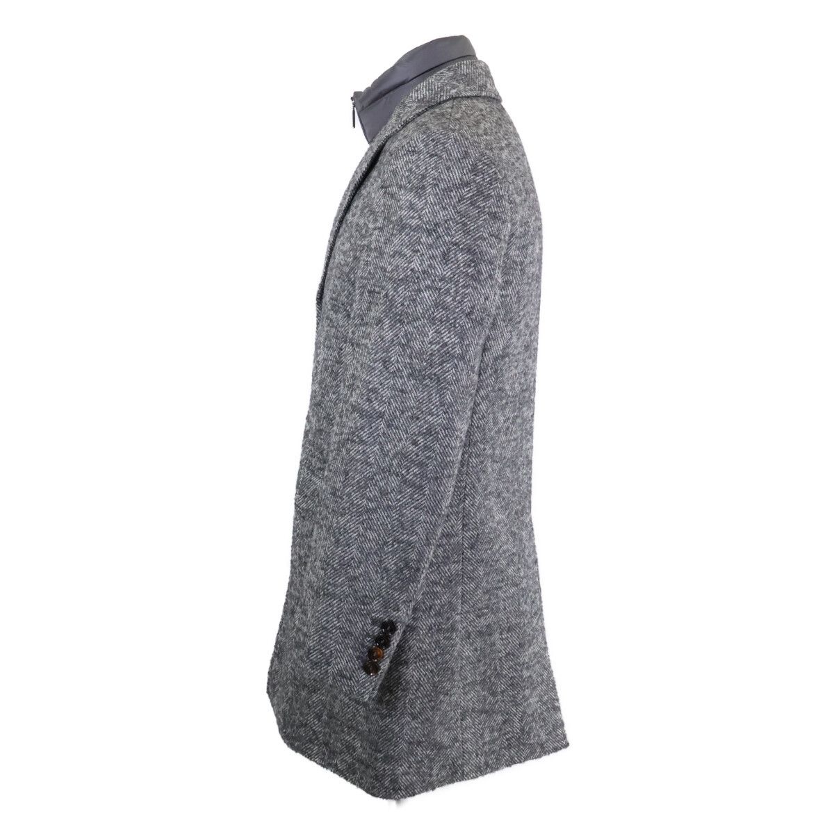 MooRER Moorer MooRER HARRIS Wool Coat Textile Outerwear DUTY FREE for USA Size ONE SIZE - 2 Thumbnail