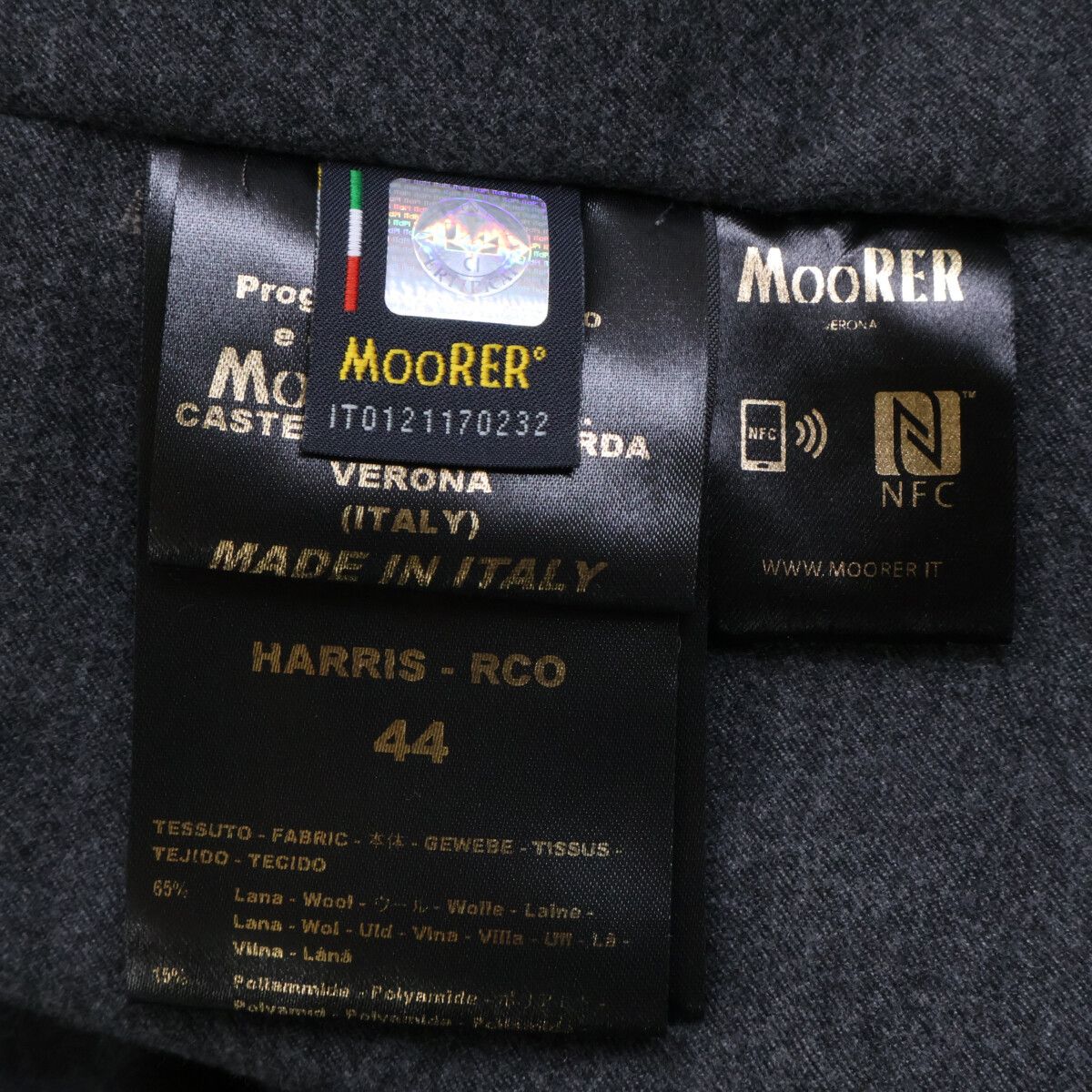 MooRER Moorer MooRER HARRIS Wool Coat Textile Outerwear DUTY FREE for USA Size ONE SIZE - 6 Thumbnail