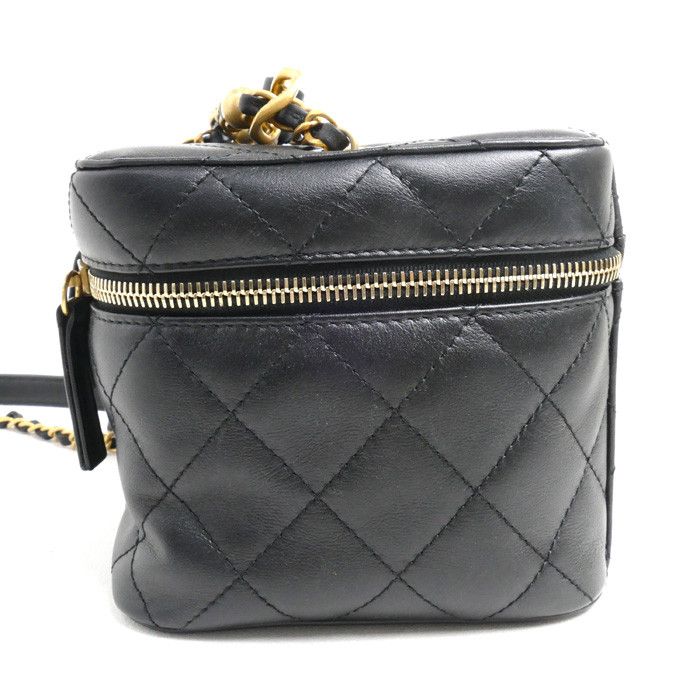 Chanel Chanel Chanel Matelasse Small Vanity Calfskin Shoulder Bag Leather Vanity Bag AS3228 DUTY FREE for USA Size ONE SIZE - 4 Thumbnail