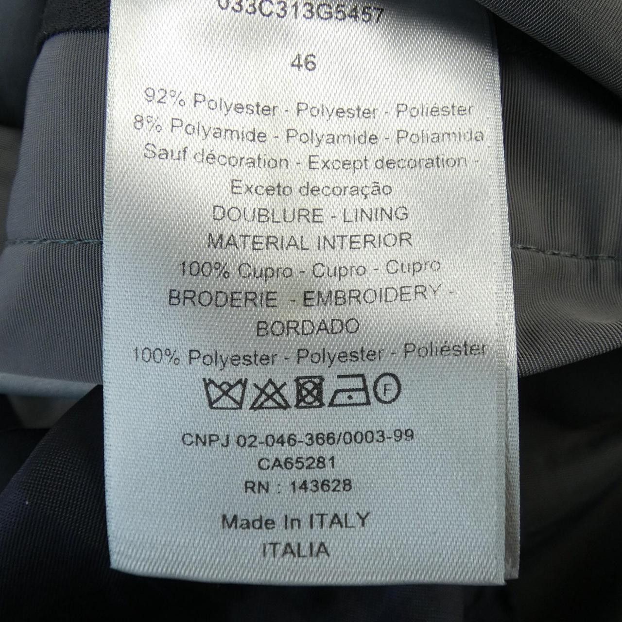 Dior Dior Dior Wool Coat Textile Outerwear 033C313G5457 DUTY FREE for USA Size ONE SIZE - 3 Thumbnail