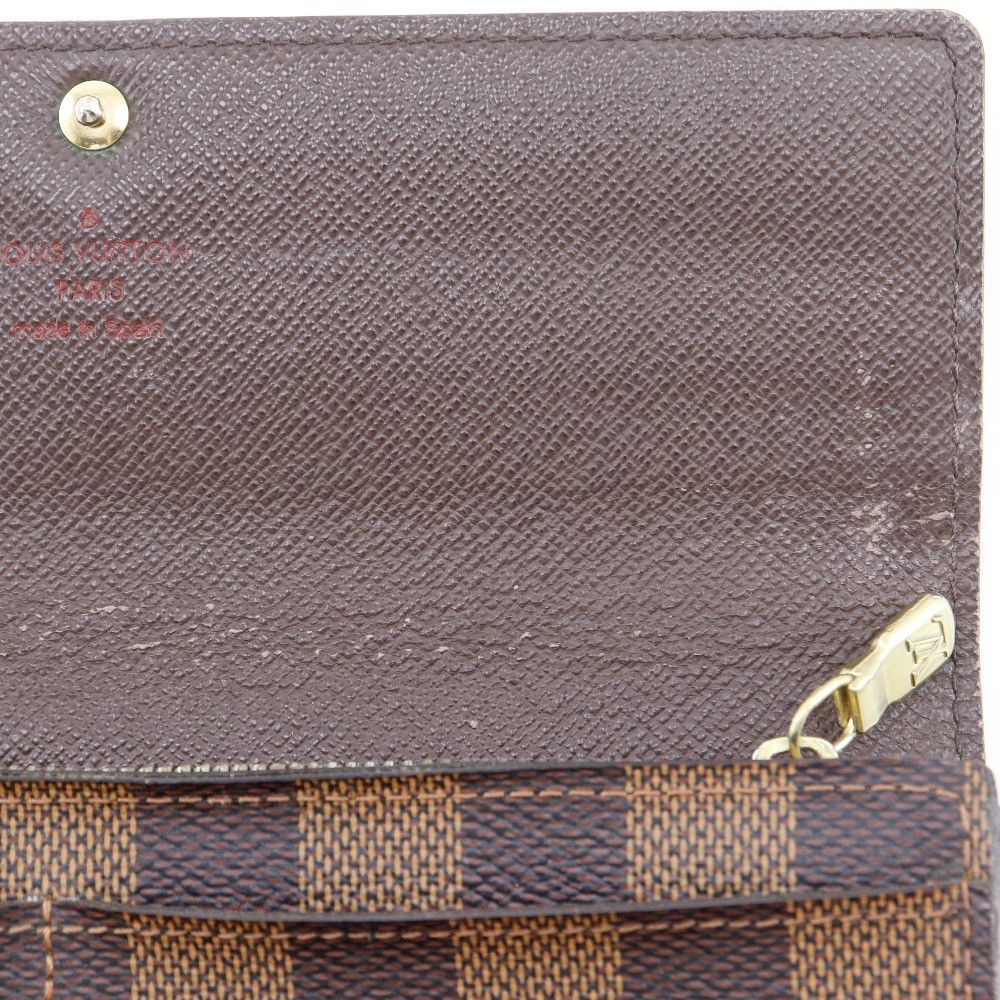 Louis Vuitton Louis Vuitton Louis Vuitton Portefeuille Sarah Damier Long Wallet Textile Long Wallet N61734 DUTY FREE for USA Size ONE SIZE - 18 Thumbnail
