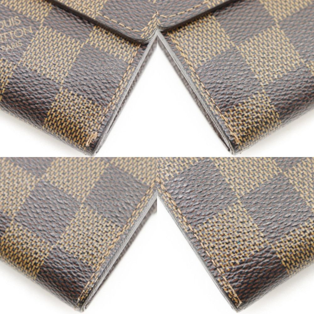 Louis Vuitton Louis Vuitton Louis Vuitton Portefeuille Sarah Damier Long Wallet Textile Long Wallet N61734 DUTY FREE for USA Size ONE SIZE - 5 Thumbnail