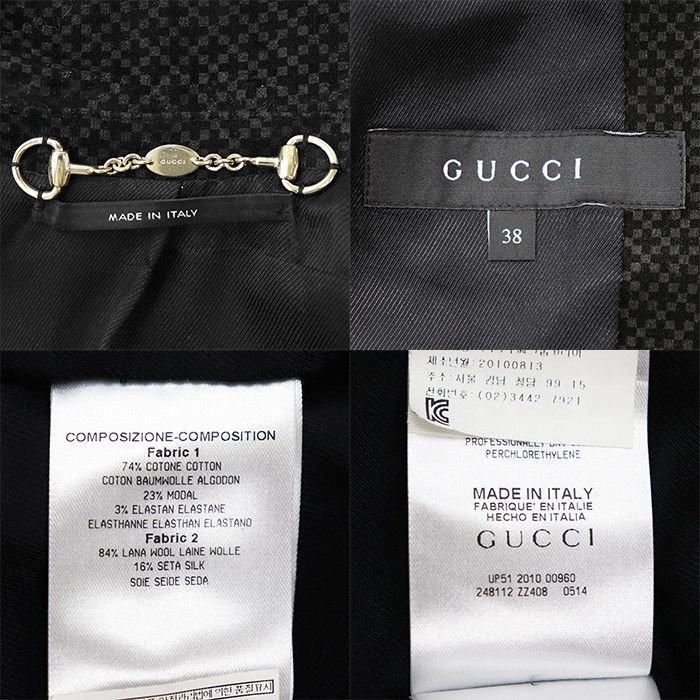 Gucci Gucci Gucci Stretch Cotton Modal Jacket Textile Outerwear DUTY FREE for USA Size ONE SIZE - 9 Thumbnail