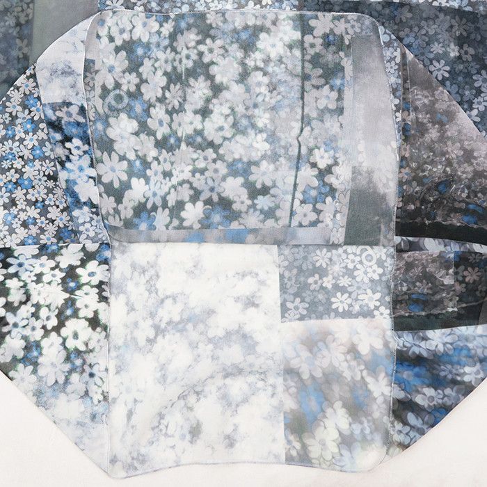 Maison Margiela MM6 Maison Margiela MM6 Floral Patchwork Printed Chiffon Top Textile Tops DUTY FREE for USA Size ONE SIZE - 4 Thumbnail