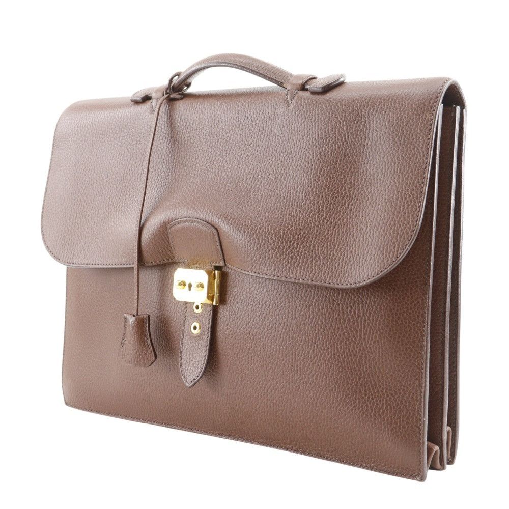 Hermes Hermes Hermes Sac a Depeches38 Fjord briefcase Leather Business Bag C DUTY FREE for USA Size ONE SIZE - 2 Thumbnail