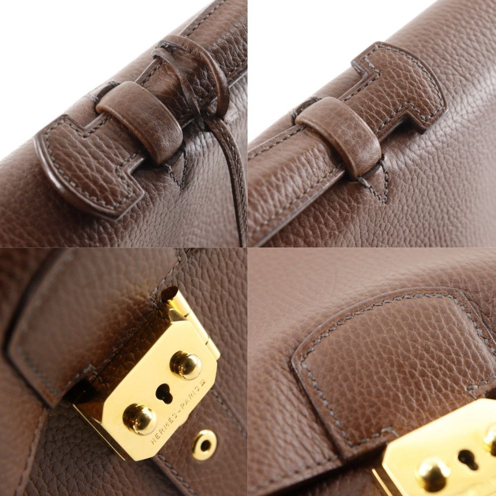Hermes Hermes Hermes Sac a Depeches38 Fjord briefcase Leather Business Bag C DUTY FREE for USA Size ONE SIZE - 14 Thumbnail