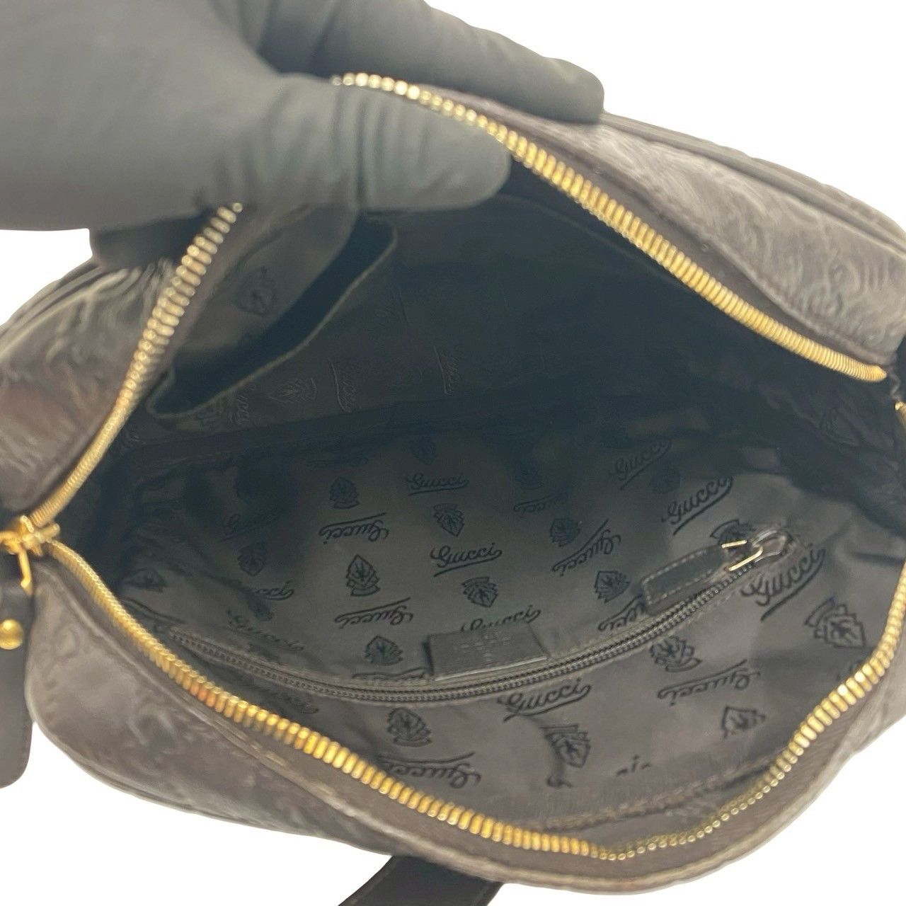 Gucci Gucci Gucci Guccissima Leather Shoulder Bag Leather Shoulder Bag 201448 520981 DUTY FREE for USA Size ONE SIZE - 10 Thumbnail