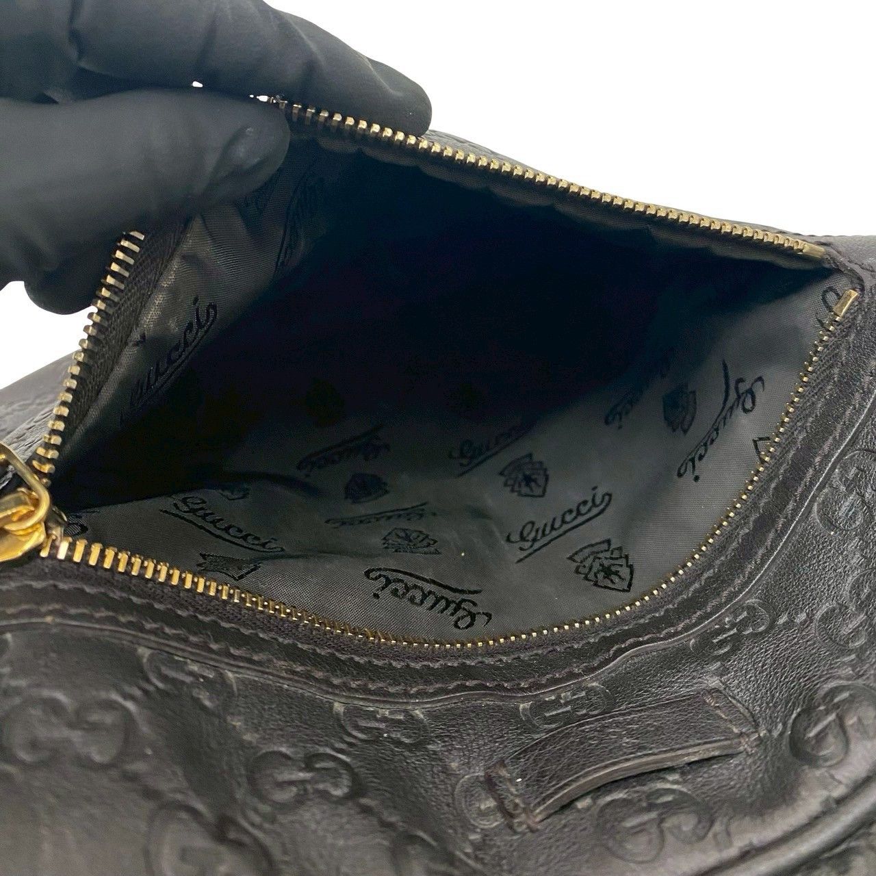 Gucci Gucci Gucci Guccissima Leather Shoulder Bag Leather Shoulder Bag 201448 520981 DUTY FREE for USA Size ONE SIZE - 11 Thumbnail