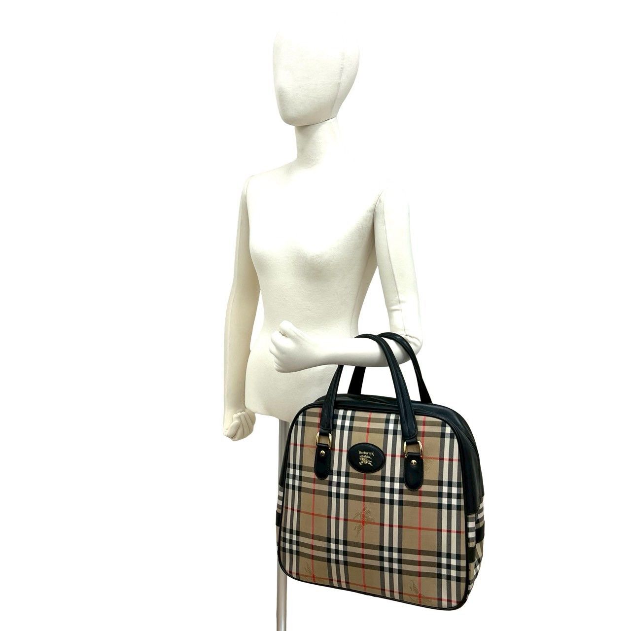 Burberry Burberry Burberry Canvas Leather Handbag Textile Handbag DUTY FREE for USA Size ONE SIZE - 3 Thumbnail