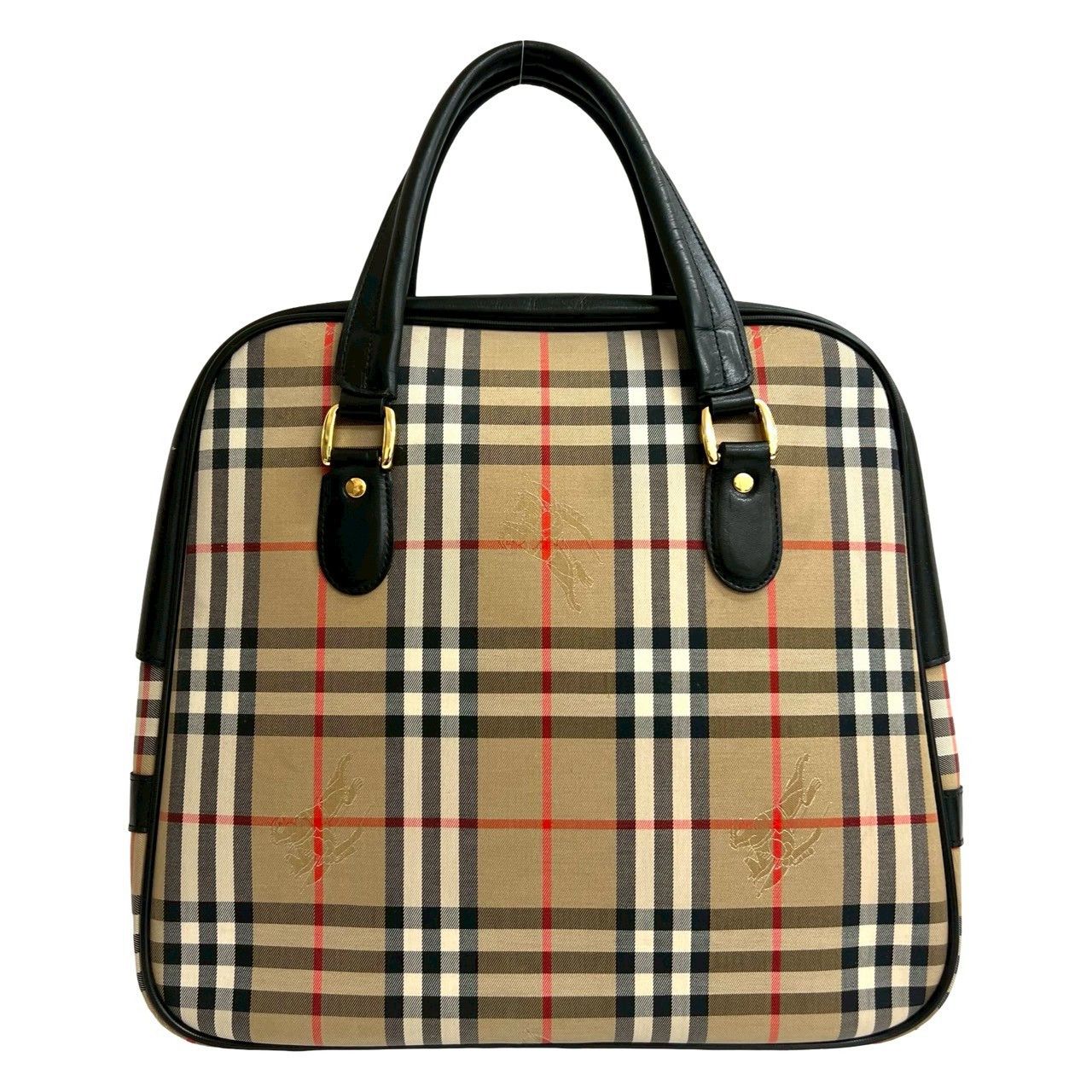 Burberry Burberry Burberry Canvas Leather Handbag Textile Handbag DUTY FREE for USA Size ONE SIZE - 4 Thumbnail