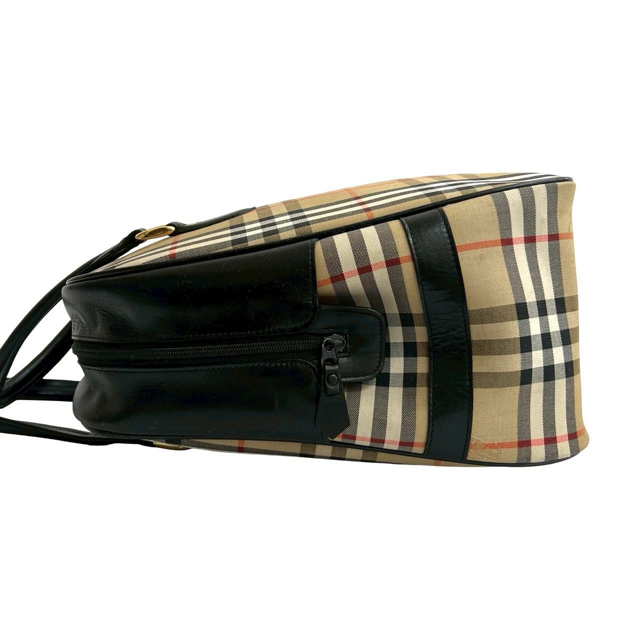 Burberry Burberry Burberry Canvas Leather Handbag Textile Handbag DUTY FREE for USA Size ONE SIZE - 6 Thumbnail