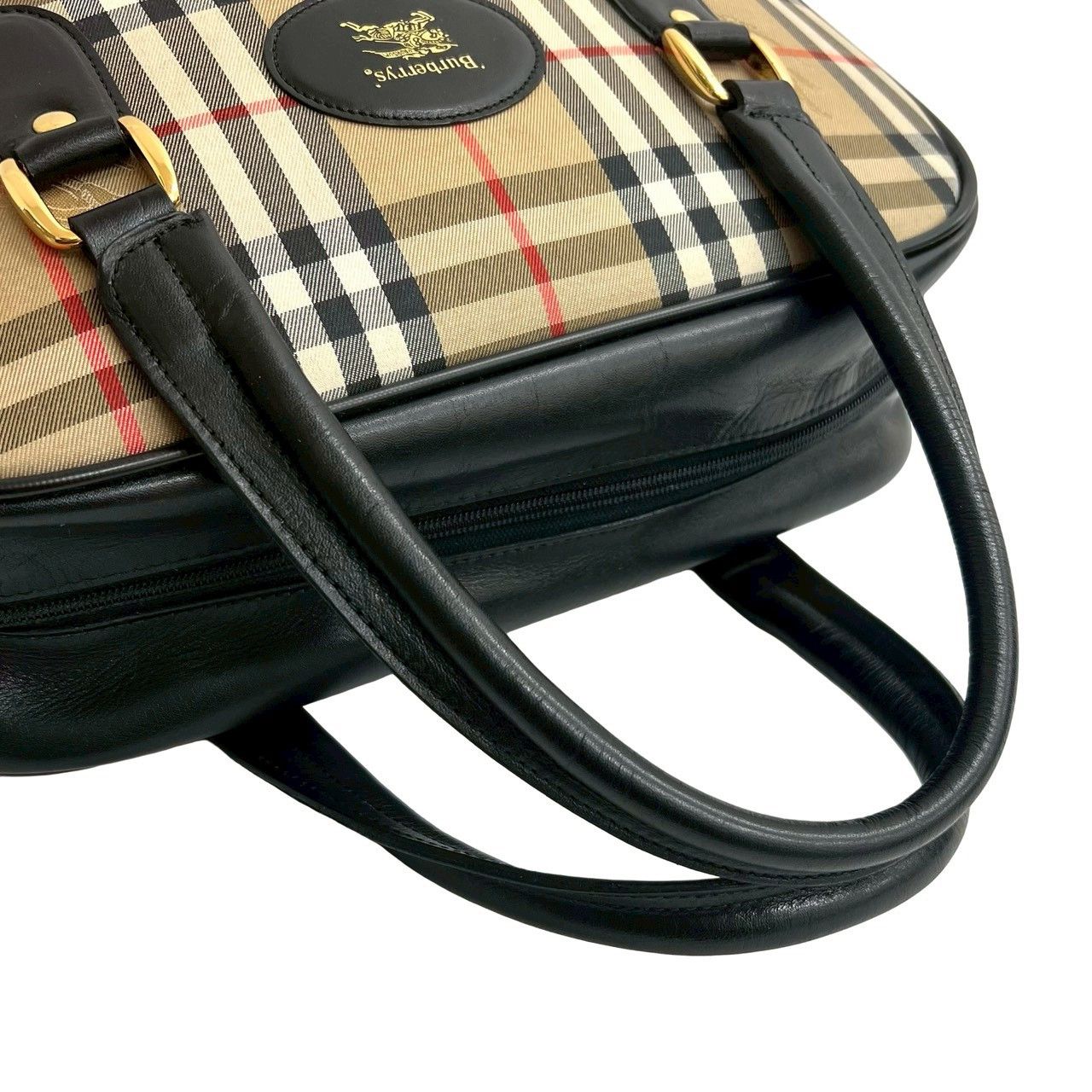 Burberry Burberry Burberry Canvas Leather Handbag Textile Handbag DUTY FREE for USA Size ONE SIZE - 5 Thumbnail