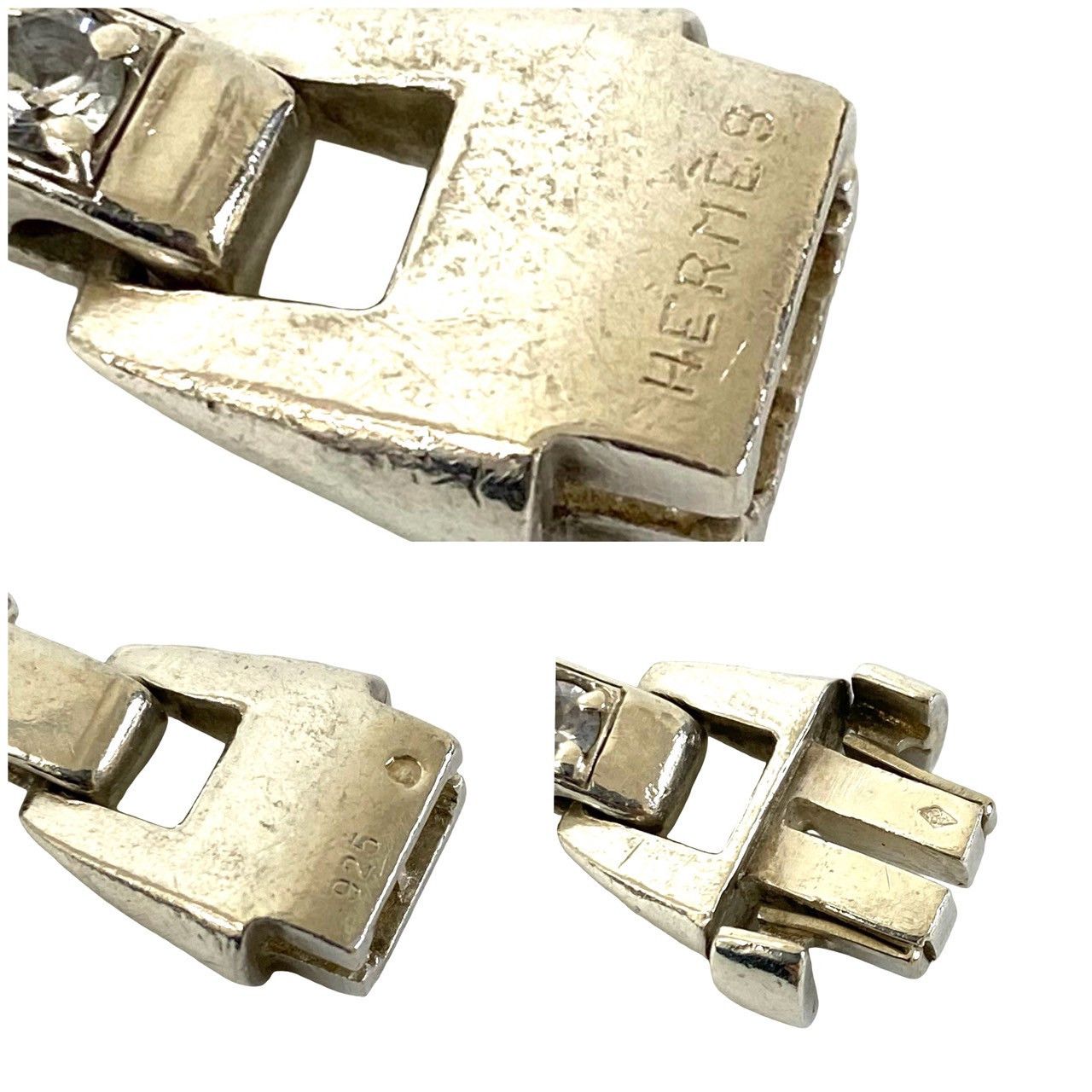 Hermes Hermes Hermes Cassiopee Silver Bracelet Precious Metal Bracelet DUTY FREE for USA Size ONE SIZE - 4 Thumbnail