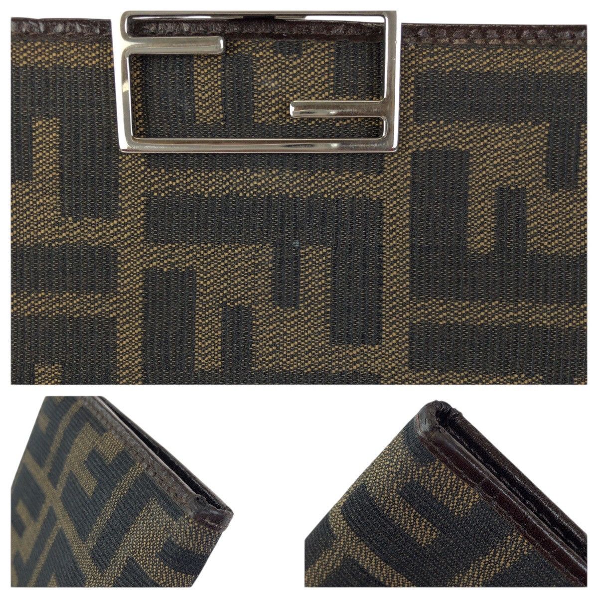 Fendi Fendi FENDI Zucca Canvas Leather Long Wallet Leather Long Wallet 15827 DUTY FREE for USA Size ONE SIZE - 6 Thumbnail