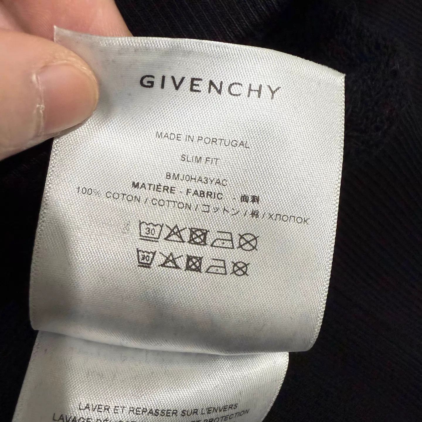 Givenchy Black Long Sleeve Crew Neck Sweatshirt Size US L / EU 52-54 / 3 - 4 Thumbnail