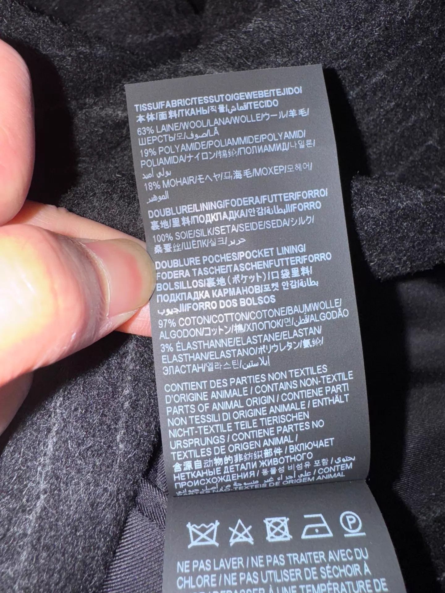 Saint Laurent Paris Black Pinstriped Long Coat Size L Size US L / EU 52-54 / 3 - 6 Thumbnail