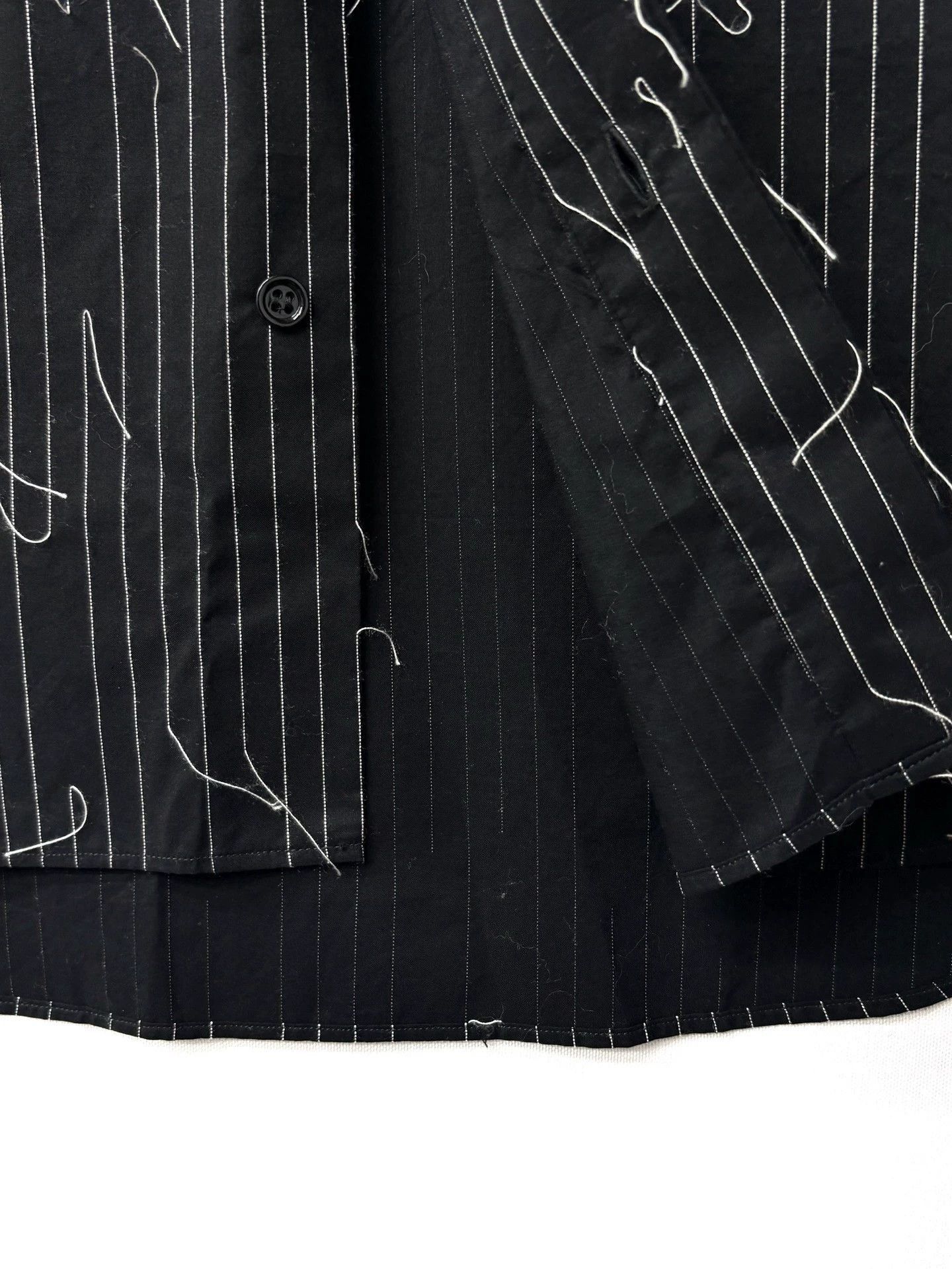 Dior Black Sleeveless Striped Abstract Button-Up Shirt Size US M / EU 48-50 / 2 - 5 Thumbnail