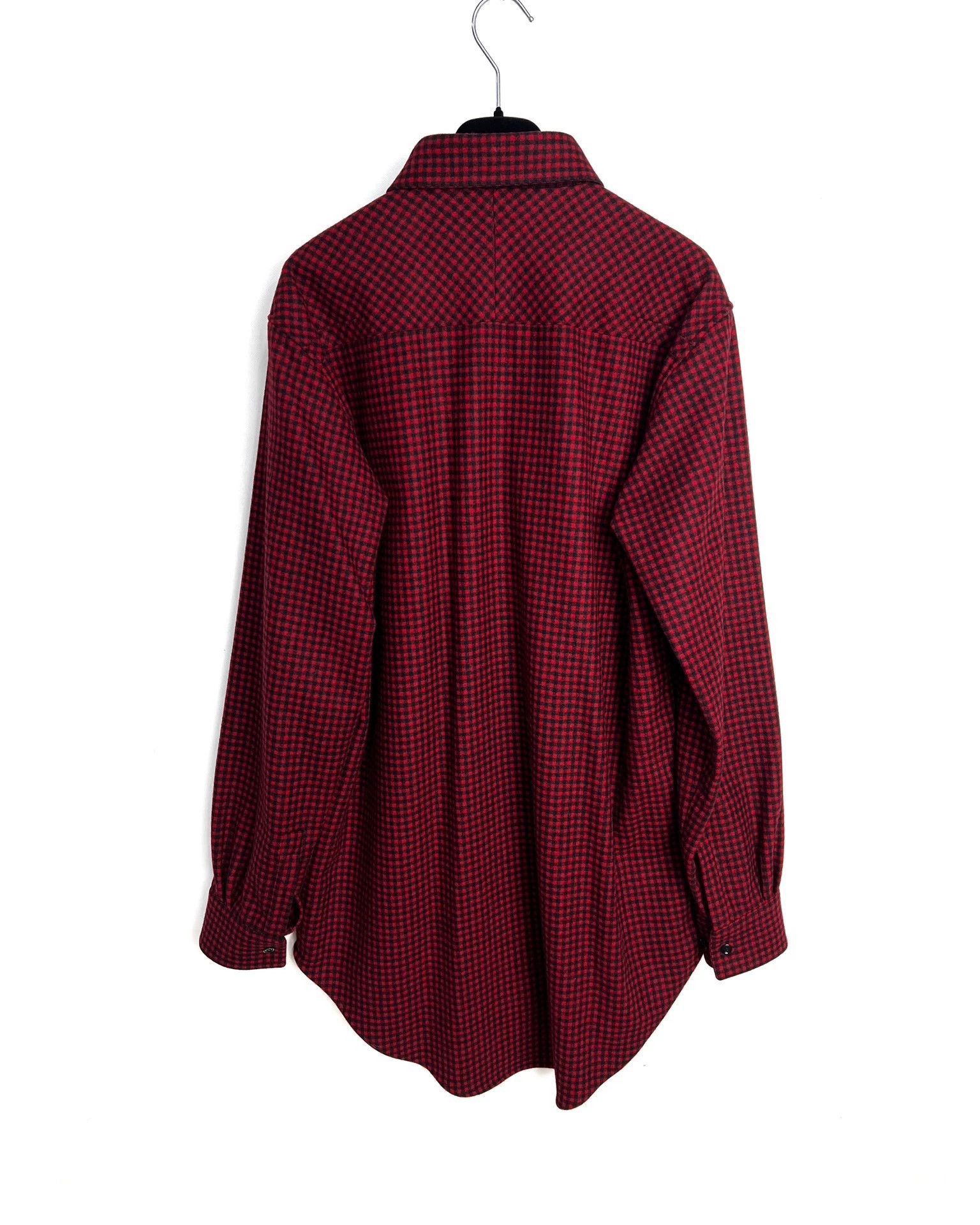 Dior Red Checkered Long Sleeve Button-Up Shirt Size US XS / EU 42 / 0 - 2 Thumbnail