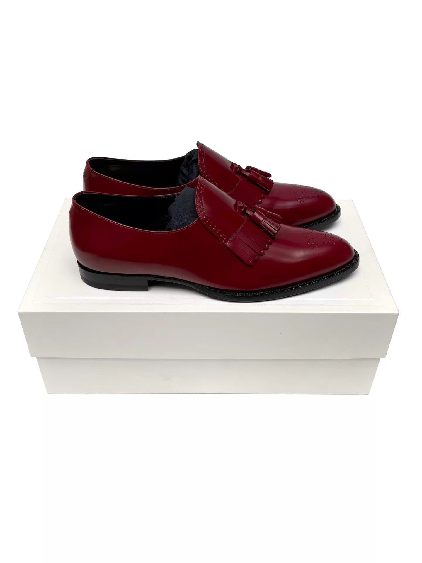 Celine Red Tassel Loafers Size 7 Size US 7 / EU 40 - 2 Thumbnail