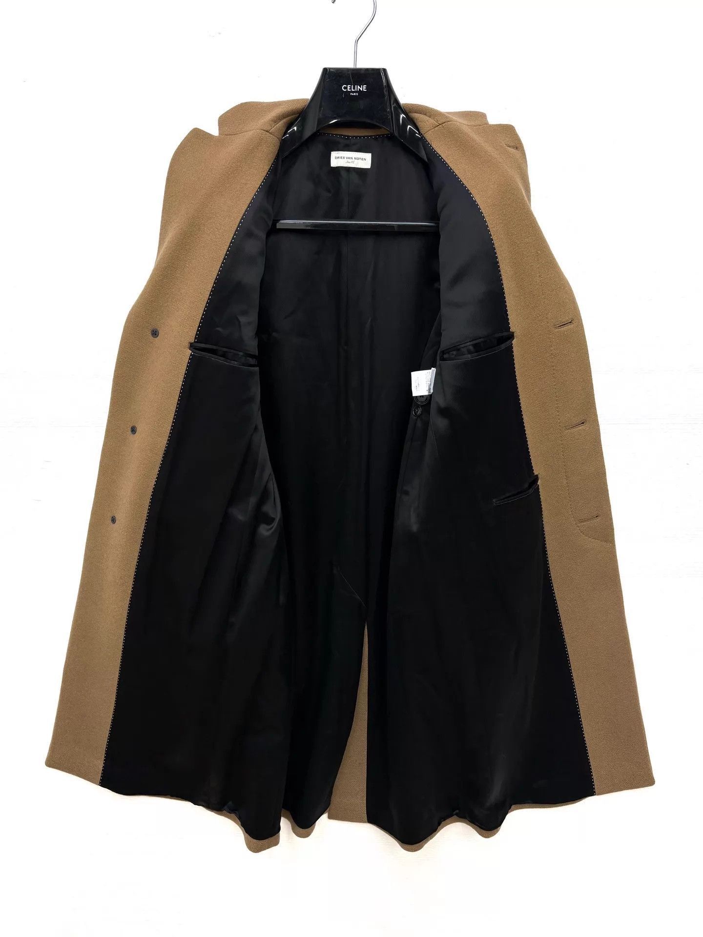 Dries Van Noten Beige Longline Coat - Size S Size US S / EU 44-46 / 1 - 7 Thumbnail