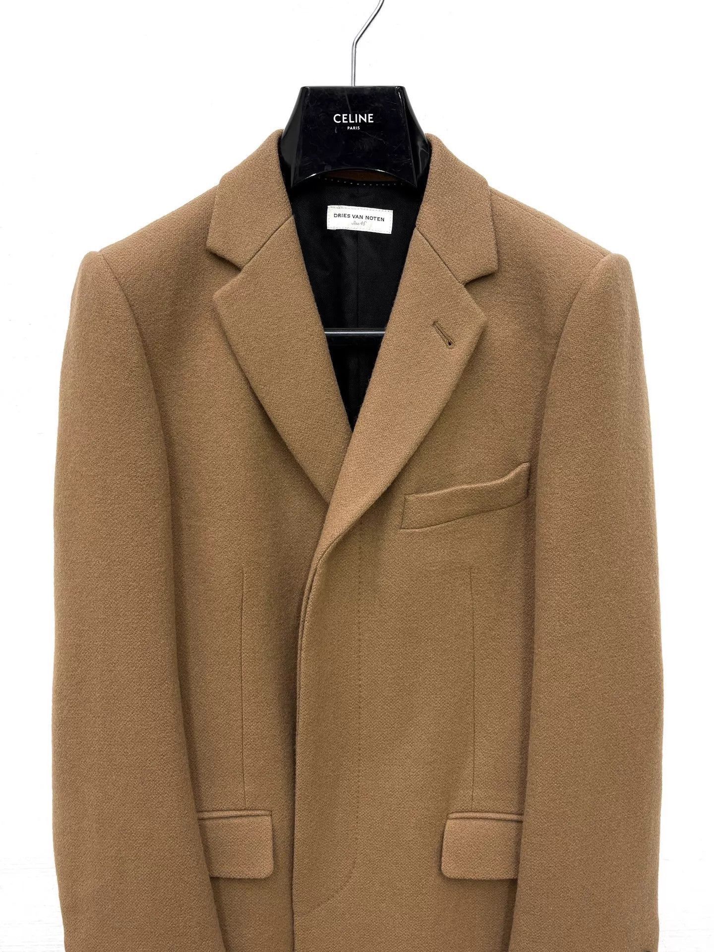 Dries Van Noten Beige Longline Coat - Size S Size US S / EU 44-46 / 1 - 3 Thumbnail